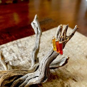 Sterling Silver Citrine Ring size 8